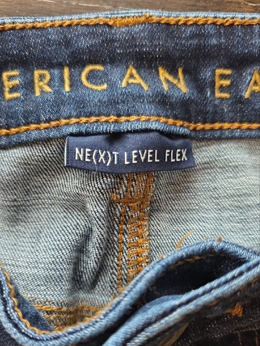 American Eagle Outfitters Men's Indigo Slim Straight Jeans - Picture 3 of 6